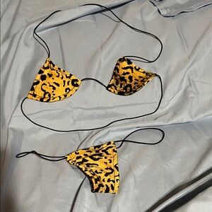 Leopard Print Bikini Set